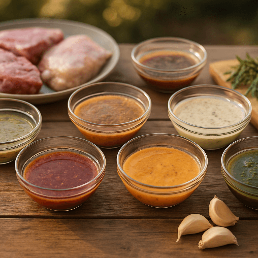 Marinades express : 9 bases et temps selon la viande