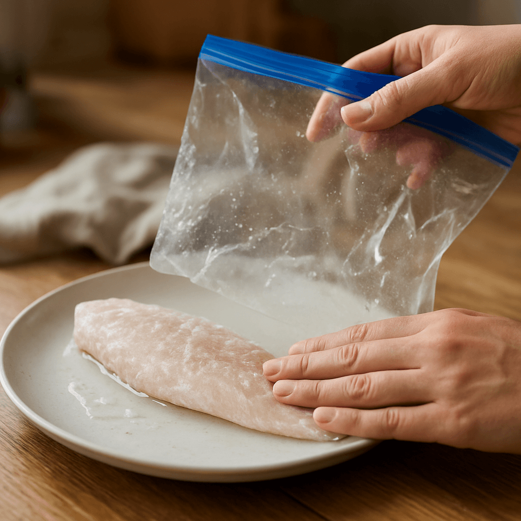 Décongeler du poisson surgelé vite sans le dessécher