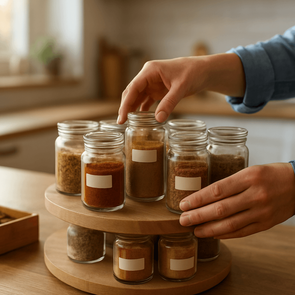 Organiser ses épices : tri, étiquettes et rotation facile