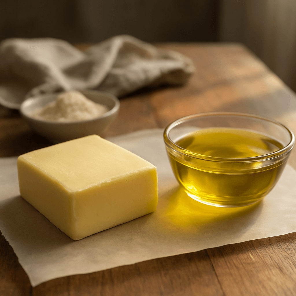 Équivalences beurre-huile : conversions faciles en pâtisserie