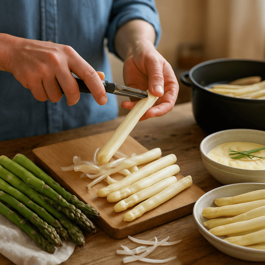 Cuisiner les asperges : épluchage, cuisson et sauces