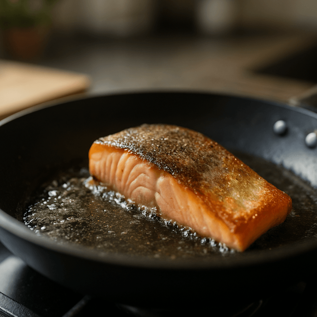 Cuisson du saumon : peau croustillante, chair nacrée