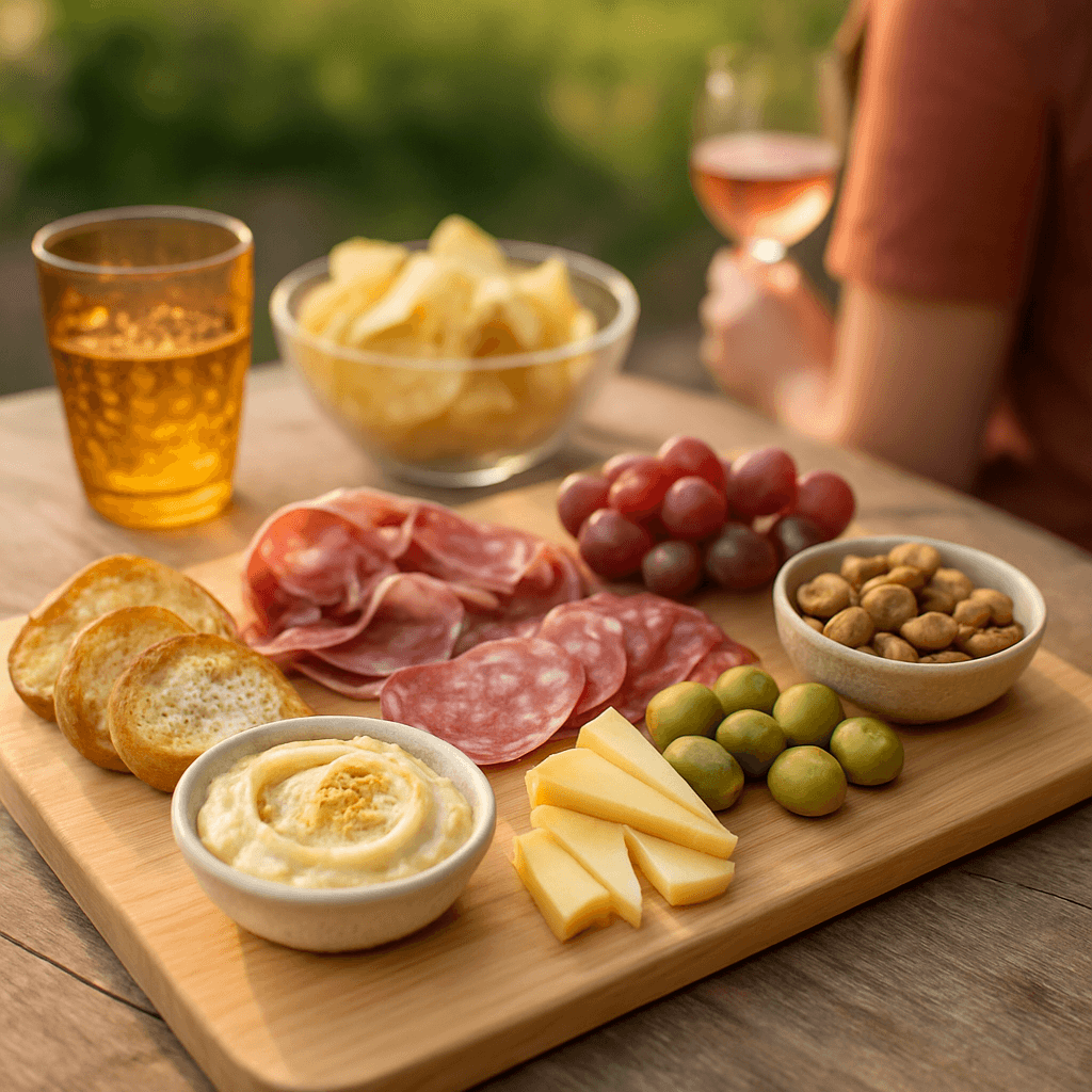 Planche apéro équilibrée : 6 combos prêts en 10 min