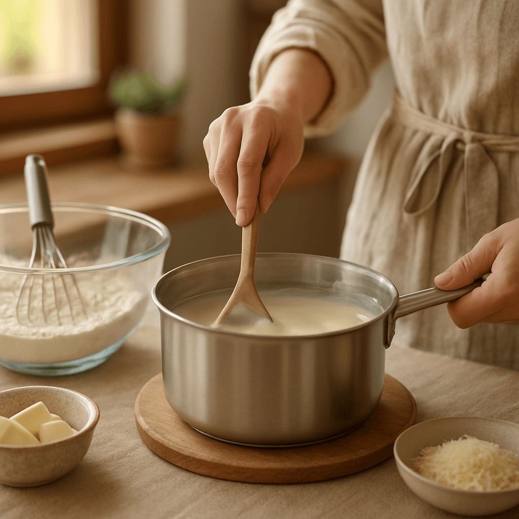 Béchamel sans grumeaux : la méthode facile sans fouet