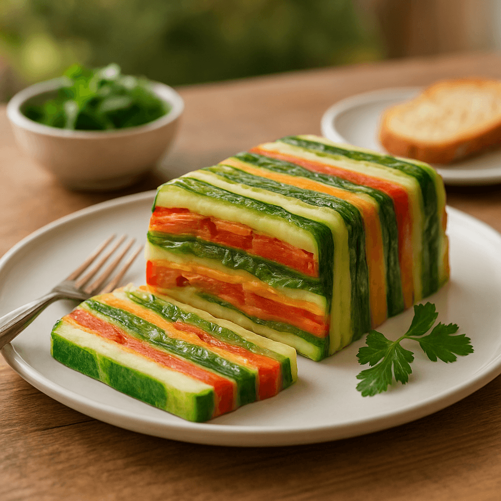 Terrine de légumes sans gélatine : tenue parfaite
