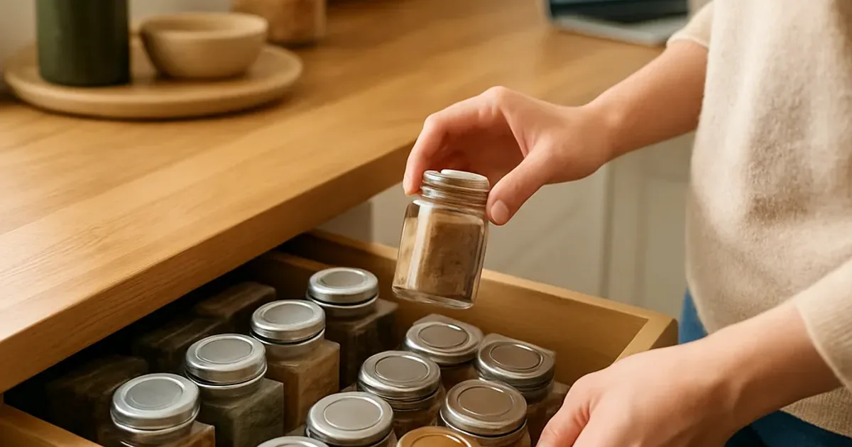Tiroir à épices : organisation express en 20 min