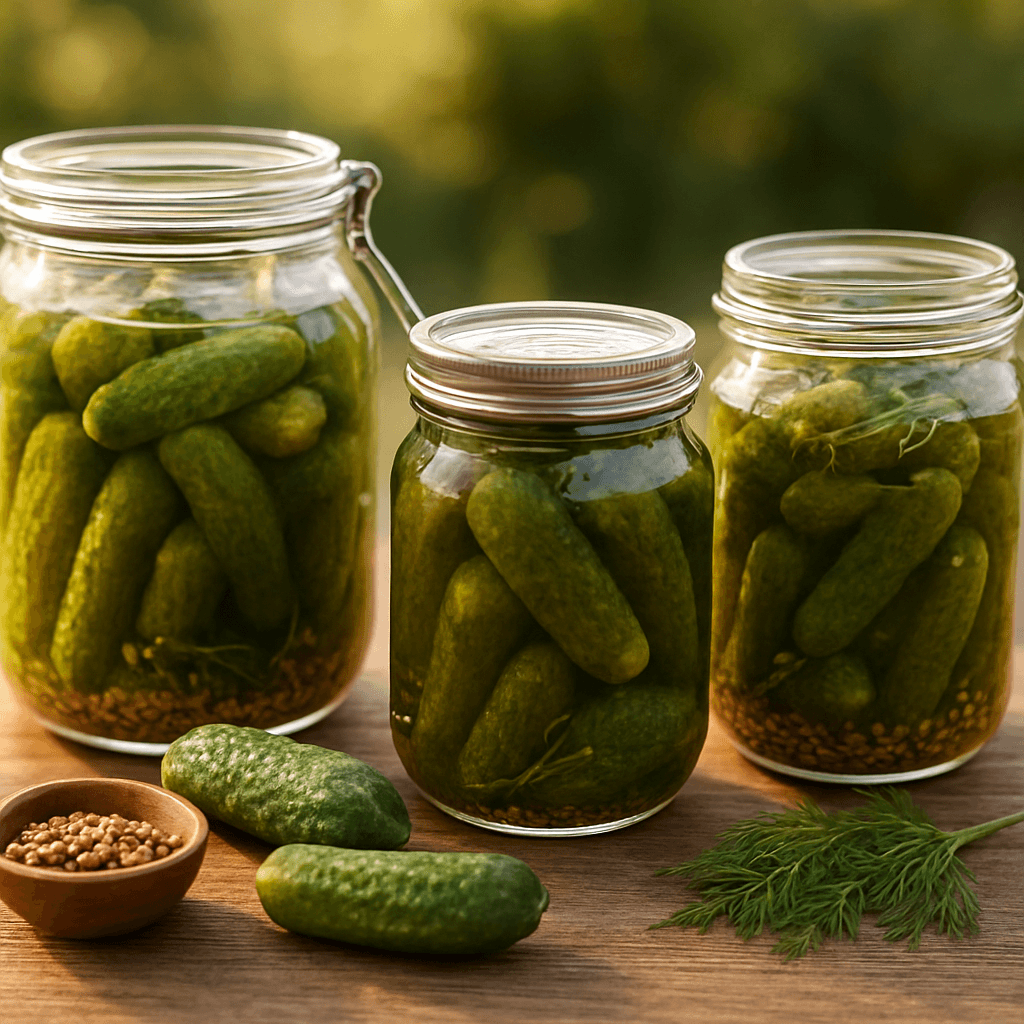 Cornichons maison express : 3 saumures et 15 idées