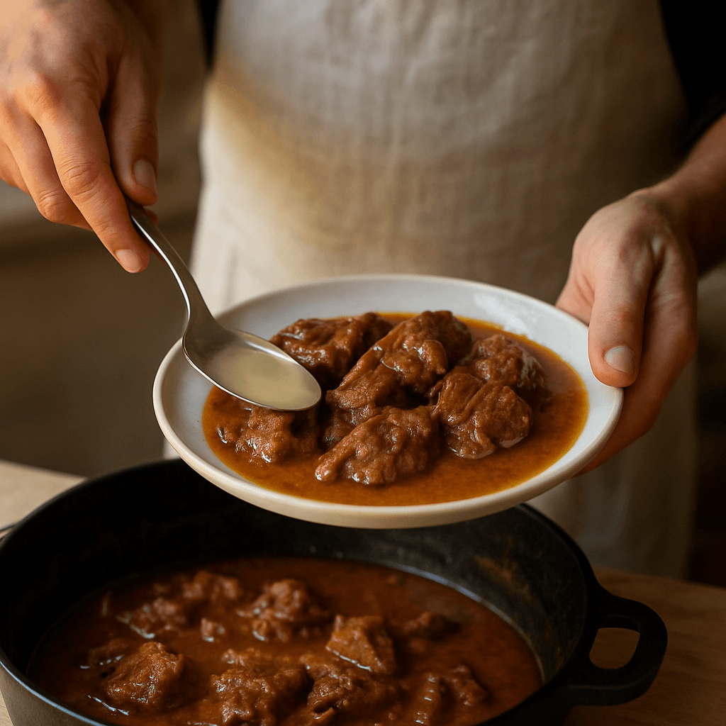 Dégraisser une viande en sauce sans perdre le goût