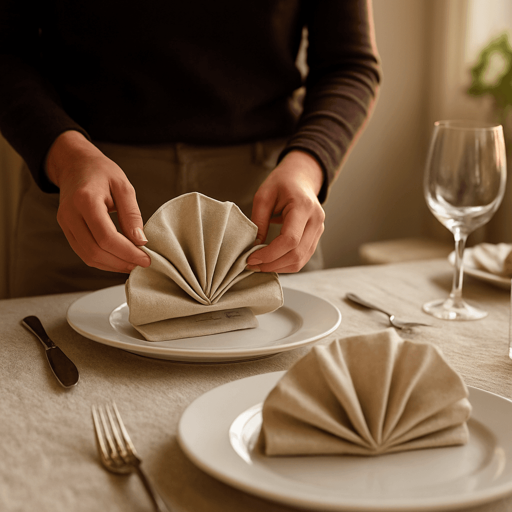 Pliage de serviettes en 5 minutes : 7 idées chic